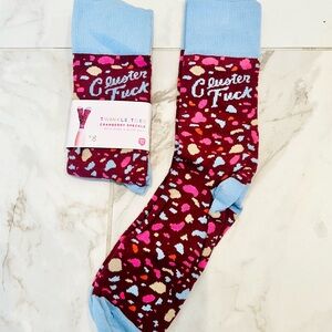 Cranberry Speckle Socks - Multicolor